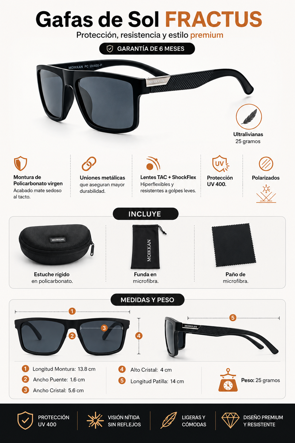 Gafas de sol con estuche FRACTUS