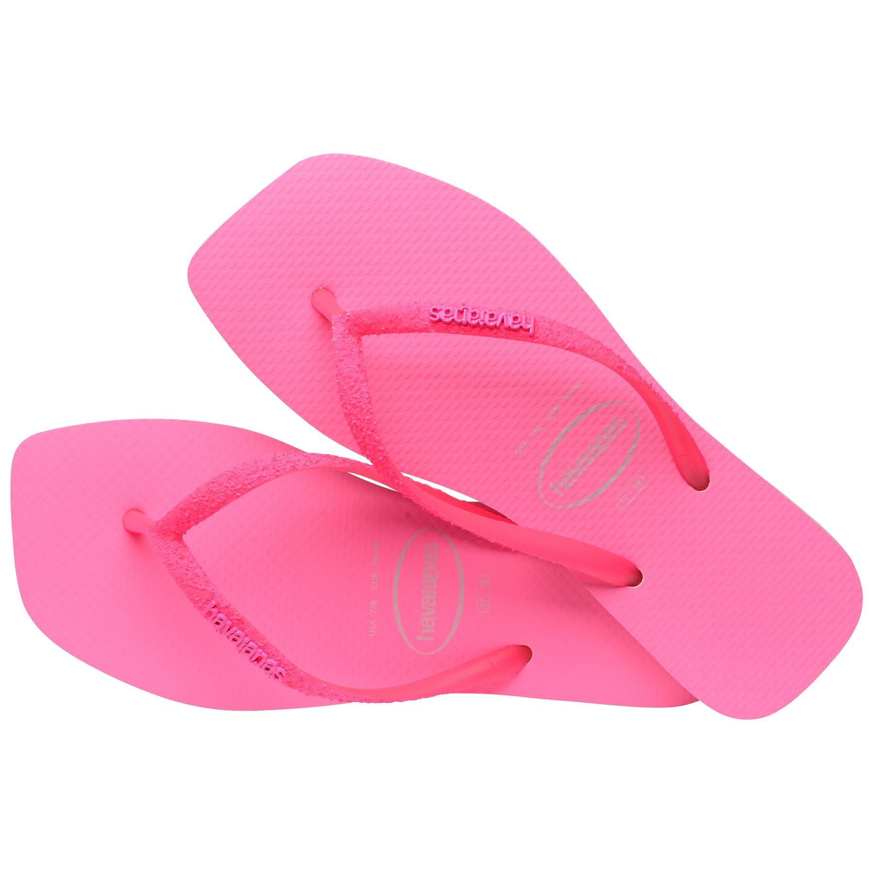 SANDALIAS HAVAIANAS SLIM SQUARE GLITTER NEON FC
