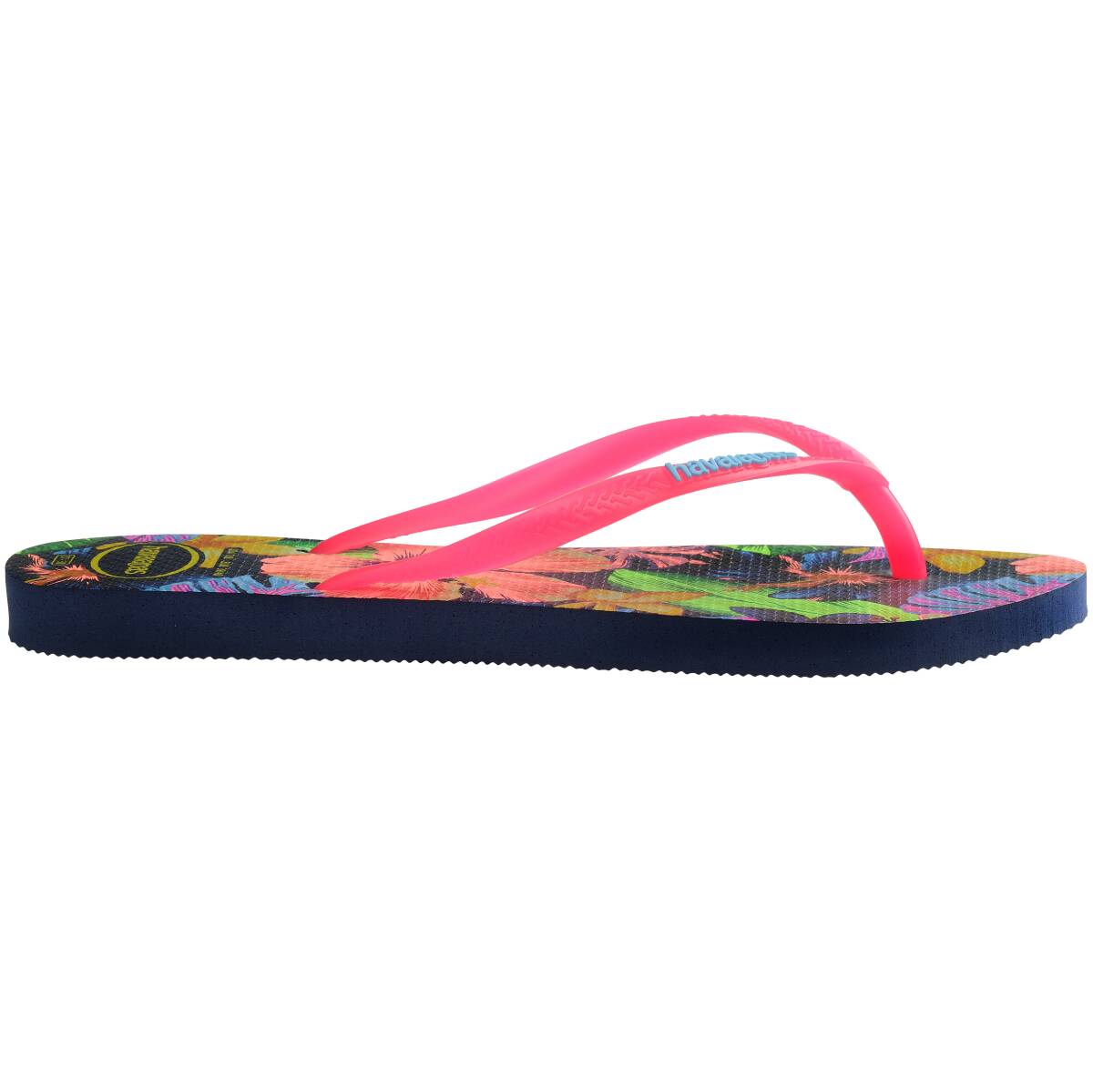 Sandalias Havainas Slim Floral Neon