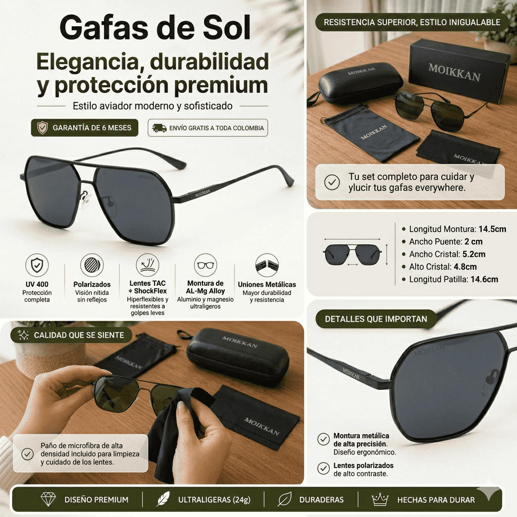 Gafas de metal con estuche RUX G